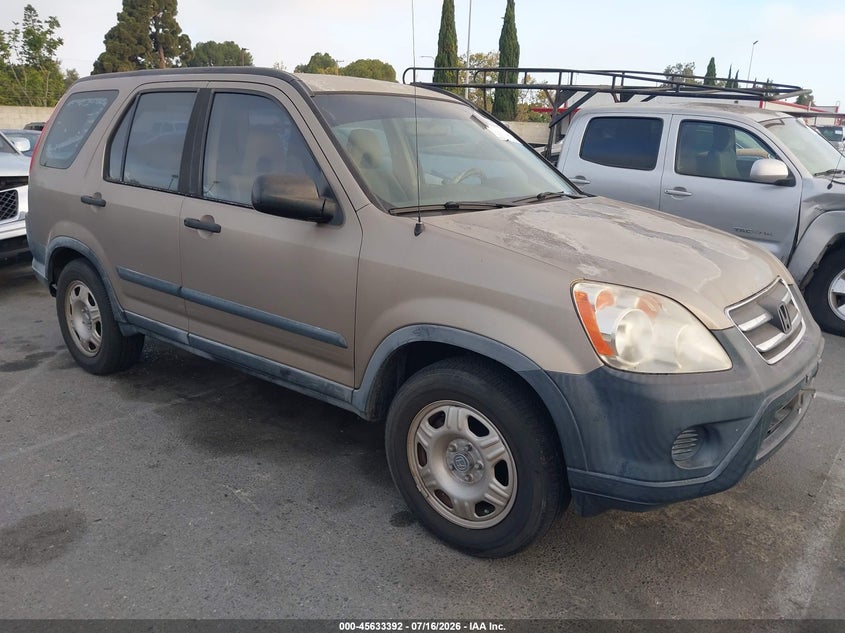 2005 Honda Cr-v VIN JHLRD68545C003216 IAAI salvage auction — VANDALISM, Salvage (California), sold $75 on 2026-07-30 (photo 1)