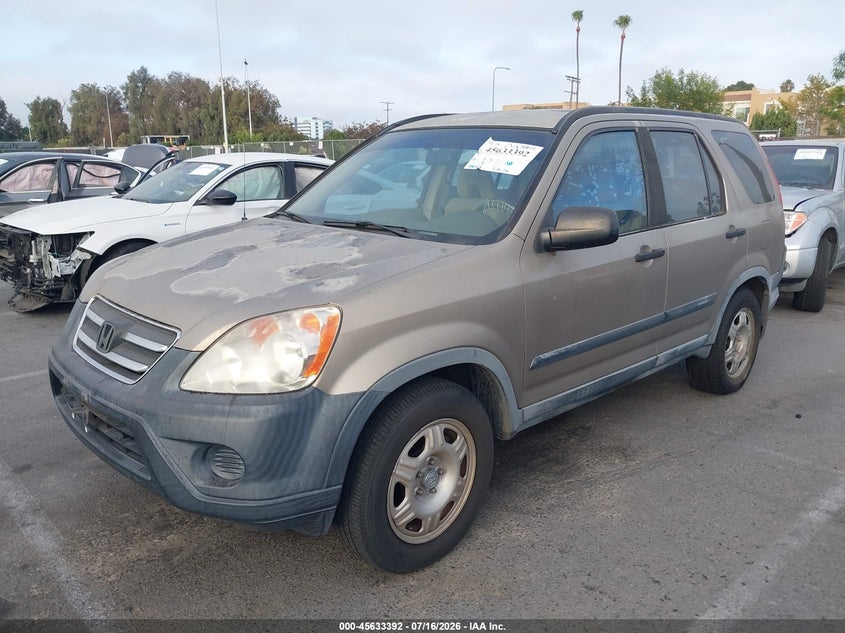 2005 Honda Cr-v VIN JHLRD68545C003216 IAAI salvage auction — VANDALISM, Salvage (California), sold $75 on 2026-07-30 (photo 6)