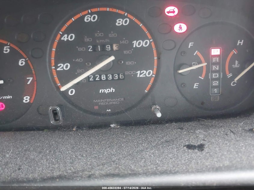 2001 Honda Cr-v VIN JHLRD28421C007940 IAAI salvage auction — NORMAL WEAR, Salvage (South Carolina), sold $225 on 2026-07-28 (photo 7)
