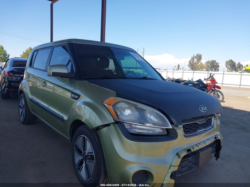 2013 Kia Soul VIN KNDJT2A57D7624277 IAAI salvage auction — FRONT END, Salvage Title, sold $25 on 2026-07-28 (photo 1)