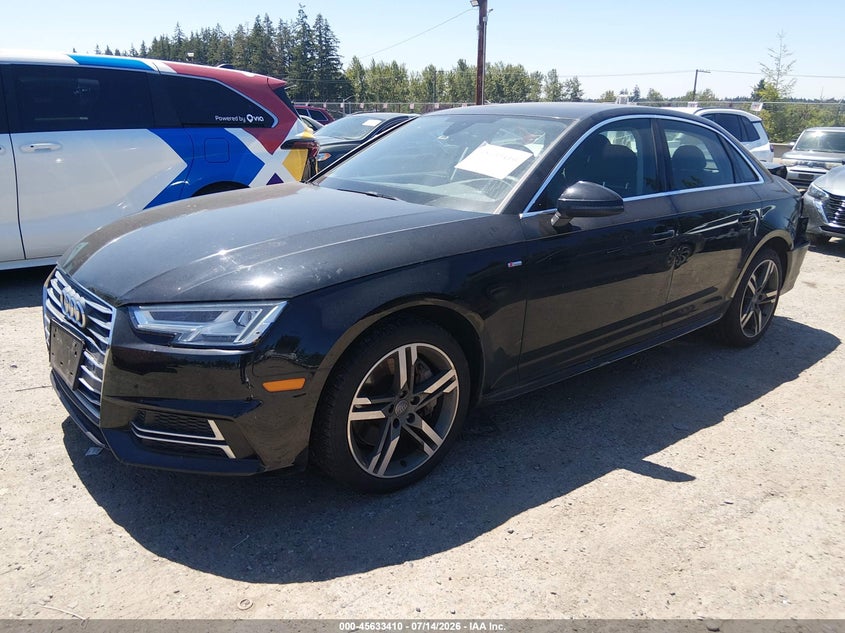 2018 Audi A4 VIN WAUENAF41JA120776 IAAI salvage auction — REAR END, Salvage Title, sold $4,500 on 2026-07-25 (photo 2)