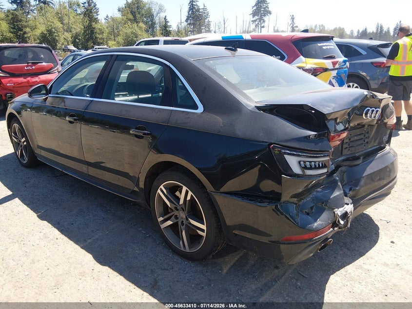 2018 Audi A4 VIN WAUENAF41JA120776 IAAI salvage auction — REAR END, Salvage Title, sold $4,500 on 2026-07-25 (photo 3)