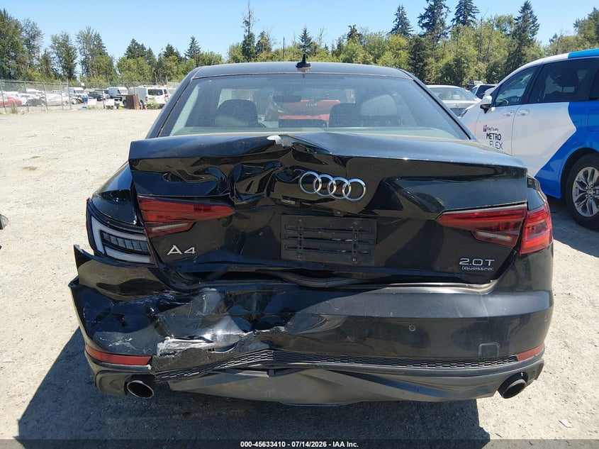2018 Audi A4 VIN WAUENAF41JA120776 IAAI salvage auction — REAR END, Salvage Title, sold $4,500 on 2026-07-25 (photo 6)