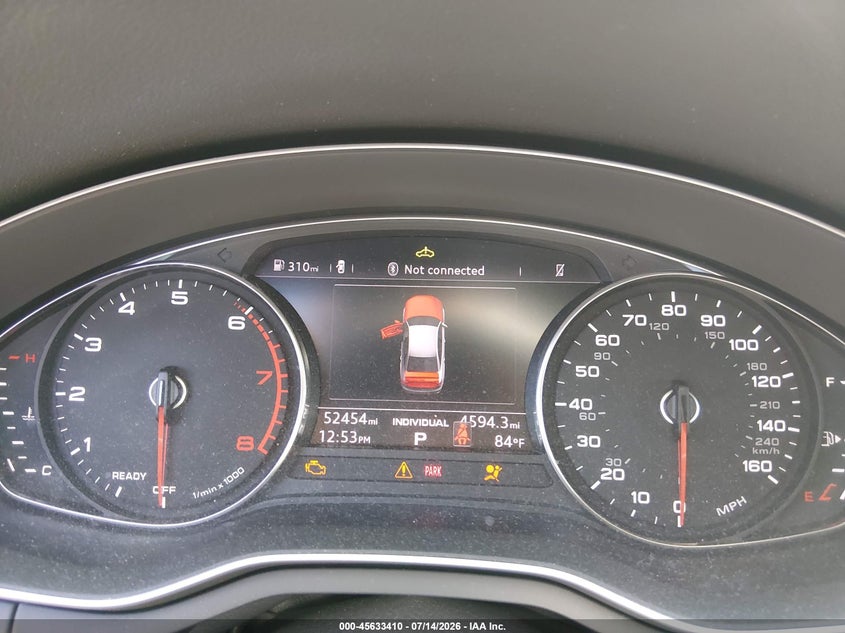 2018 Audi A4 VIN WAUENAF41JA120776 IAAI salvage auction — REAR END, Salvage Title, sold $4,500 on 2026-07-25 (photo 7)