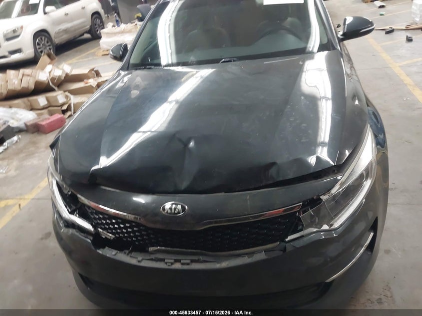 2016 Kia Optima VIN 5XXGT4L33GG078588 IAAI salvage auction — FRONT END, Salvage Title, sold $1,350 on 2026-07-28 (photo 6)