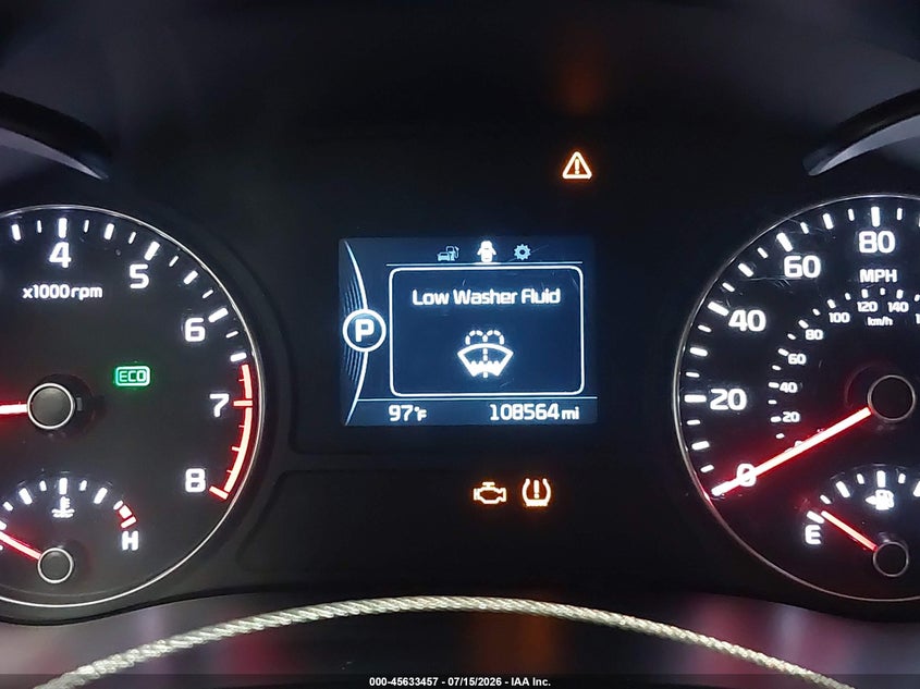 2016 Kia Optima VIN 5XXGT4L33GG078588 IAAI salvage auction — FRONT END, Salvage Title, sold $1,350 on 2026-07-28 (photo 7)