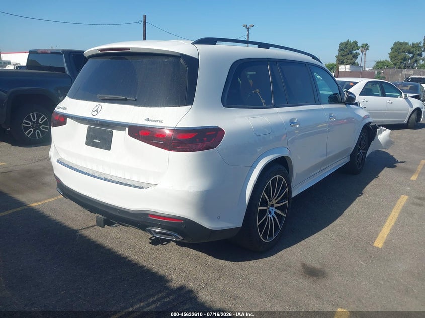 2025 Mercedes-benz Gls-klasse VIN 4JGFF5KE3SB445432 IAAI salvage auction — RIGHT FRONT, Salvage Title, sold $43,500 on 2026-08-24 (photo 4)