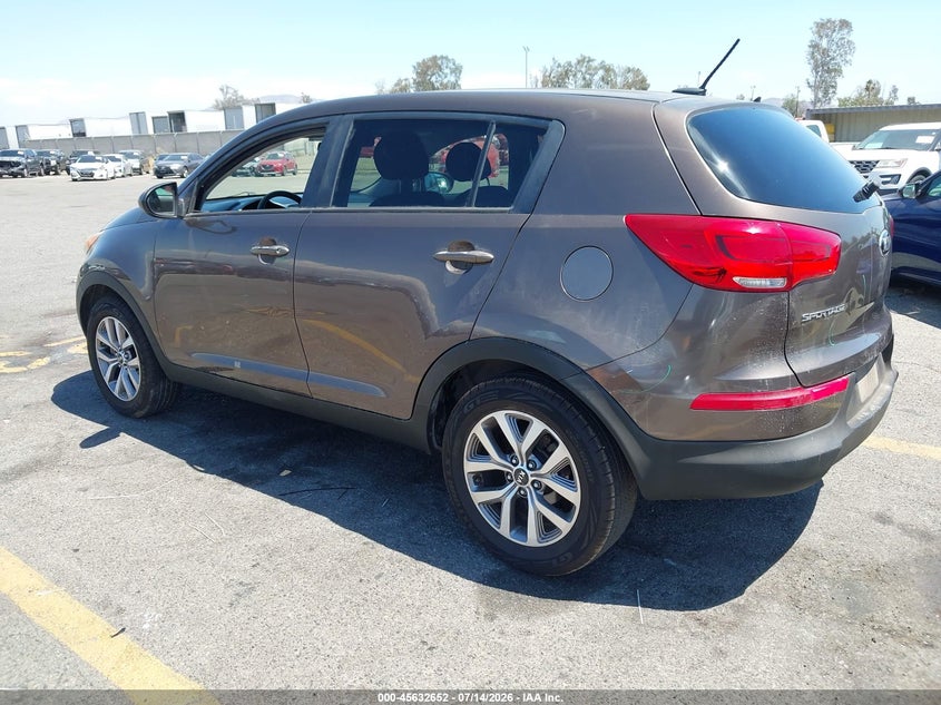 2015 Kia Sportage VIN KNDPB3AC7F7762759 IAAI salvage auction — VANDALISM, Salvage Title, sold $775 on 2026-07-28 (photo 3)