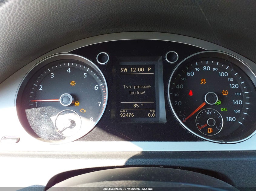 2009 Volkswagen Cc VIN WVWML73C49E531158 IAAI salvage auction — NORMAL WEAR, Clear (New Jersey), sold $700 on 2026-07-23 (photo 7)