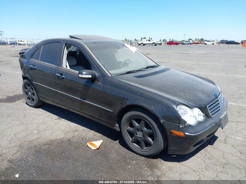 2004 Mercedes-benz C class VIN WDBRF61J24F547627 IAAI salvage auction — REAR END, Salvage (California), sold $300 on 2026-08-12 (photo 1)