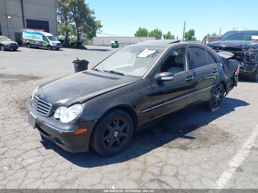 2004 Mercedes-benz C class VIN WDBRF61J24F547627 IAAI salvage auction — REAR END, Salvage (California), sold $300 on 2026-08-12 (photo 2)