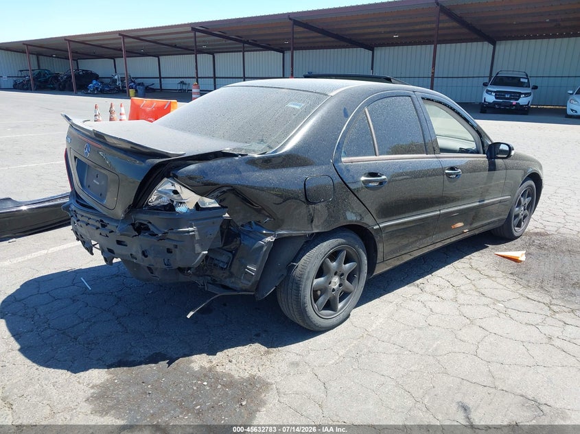 2004 Mercedes-benz C class VIN WDBRF61J24F547627 IAAI salvage auction — REAR END, Salvage (California), sold $300 on 2026-08-12 (photo 4)