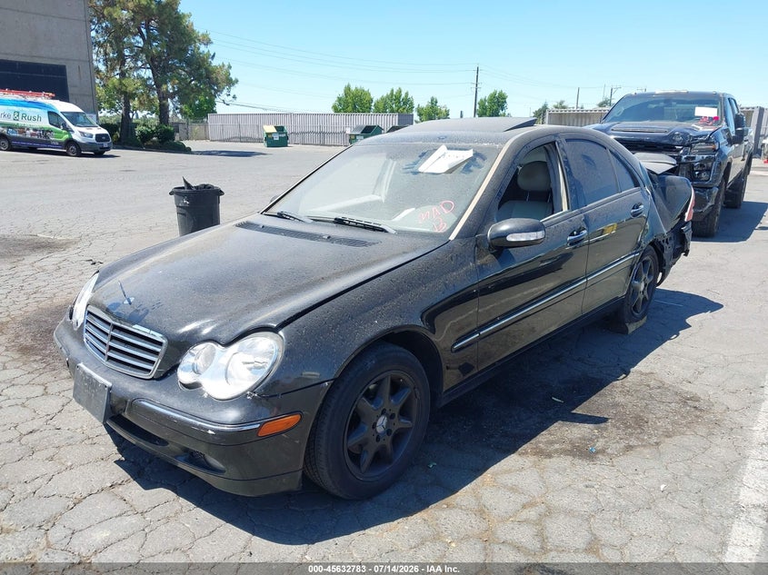 2004 Mercedes-benz C class VIN WDBRF61J24F547627 IAAI salvage auction — REAR END, Salvage (California), sold $300 on 2026-08-12 (photo 6)
