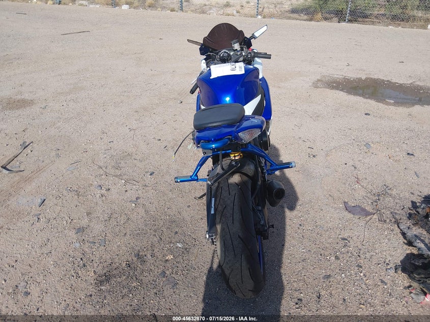 2008 Suzuki Gsx-r750 VIN JS1GR7LA082102538 IAAI salvage auction — RIGHT SIDE, Salvage (Arizona), sold $1,350 on 2026-07-29 (photo 6)