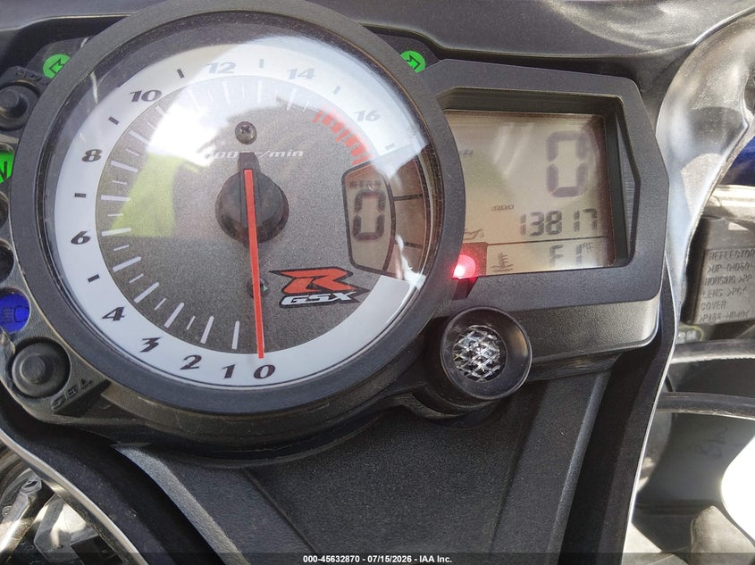 2008 Suzuki Gsx-r750 VIN JS1GR7LA082102538 IAAI salvage auction — RIGHT SIDE, Salvage (Arizona), sold $1,350 on 2026-07-29 (photo 7)