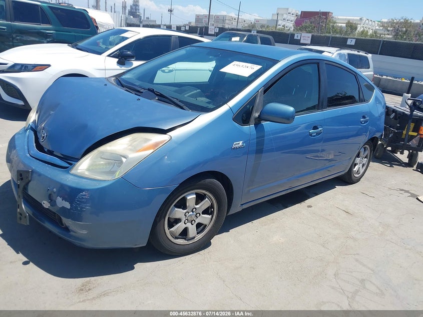 2007 Toyota Prius VIN JTDKB20U977618503 IAAI salvage auction — FRONT & REAR, Salvage (California), sold $325 on 2026-07-29 (photo 2)