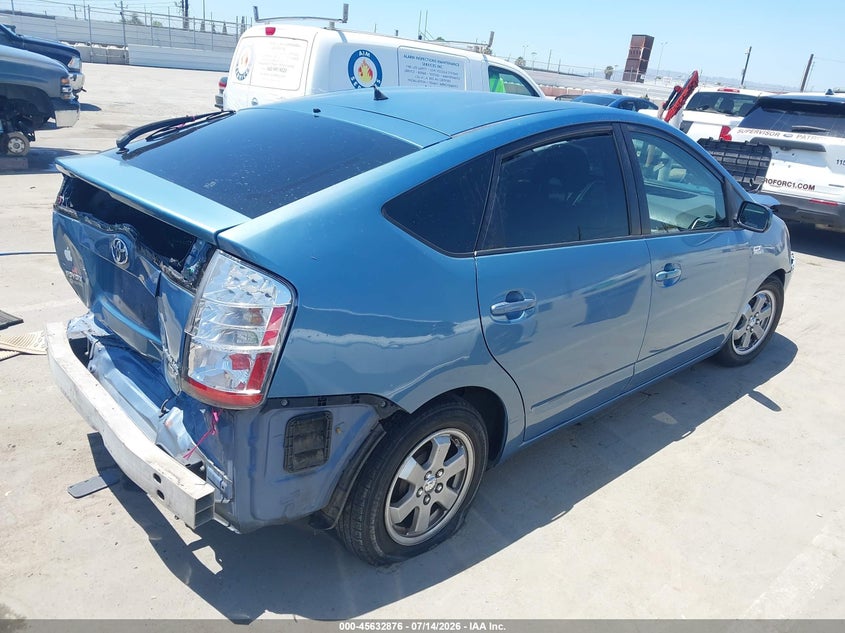 2007 Toyota Prius VIN JTDKB20U977618503 IAAI salvage auction — FRONT & REAR, Salvage (California), sold $325 on 2026-07-29 (photo 4)