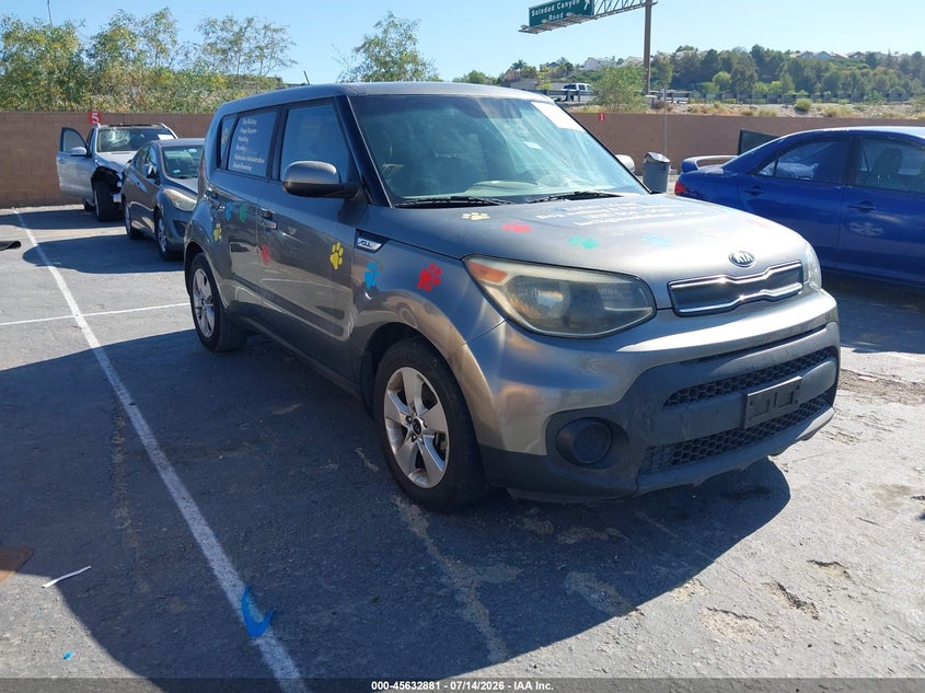 2017 Kia Soul VIN KNDJN2A24H7496649 IAAI salvage auction — NORMAL WEAR, Clear - Dealer Only (California), sold $400 on 2026-07-29 (photo 1)
