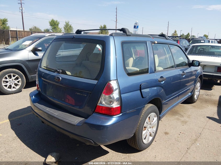 2008 Subaru Forester VIN JF1SG63688H726196 IAAI salvage auction — NORMAL WEAR, Clear (Colorado), sold $25 on 2026-07-28 (photo 4)