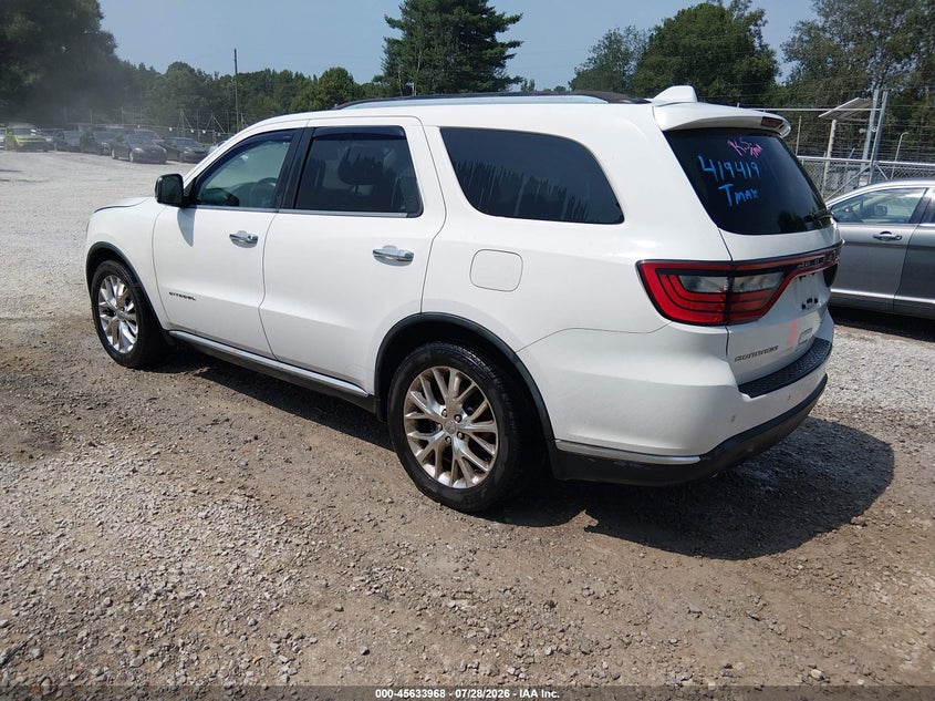 2014 Dodge Durango VIN 1C4SDHET9EC419419 IAAI salvage auction — NORMAL WEAR, Clear (Alabama), sold $3,350 on 2026-08-12 (photo 3)