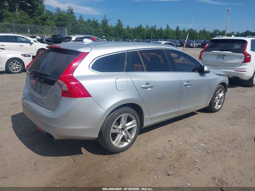 2015 Volvo V60 VIN YV140MEB5F1203160 IAAI salvage auction — LEFT FRONT, Clear (Massachusetts), sold $425 on 2026-07-31 (photo 4)