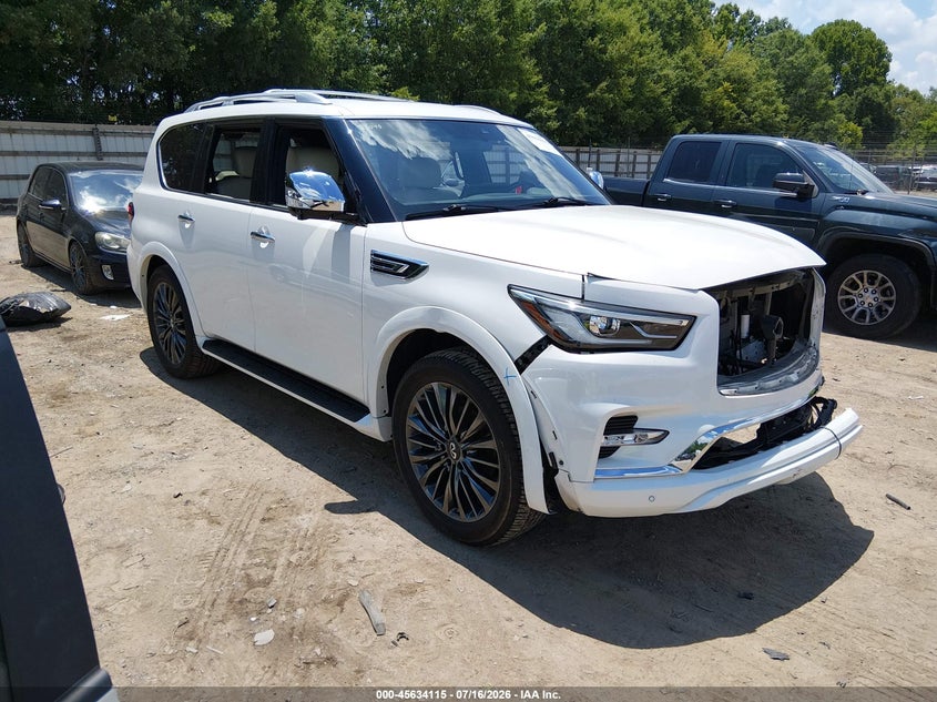 2023 Infiniti Qx80 VIN JN8AZ2BE0P9301991 IAAI salvage auction — FRONT END, Salvage (Tennessee), sold $23,600 on 2026-08-02 (photo 1)