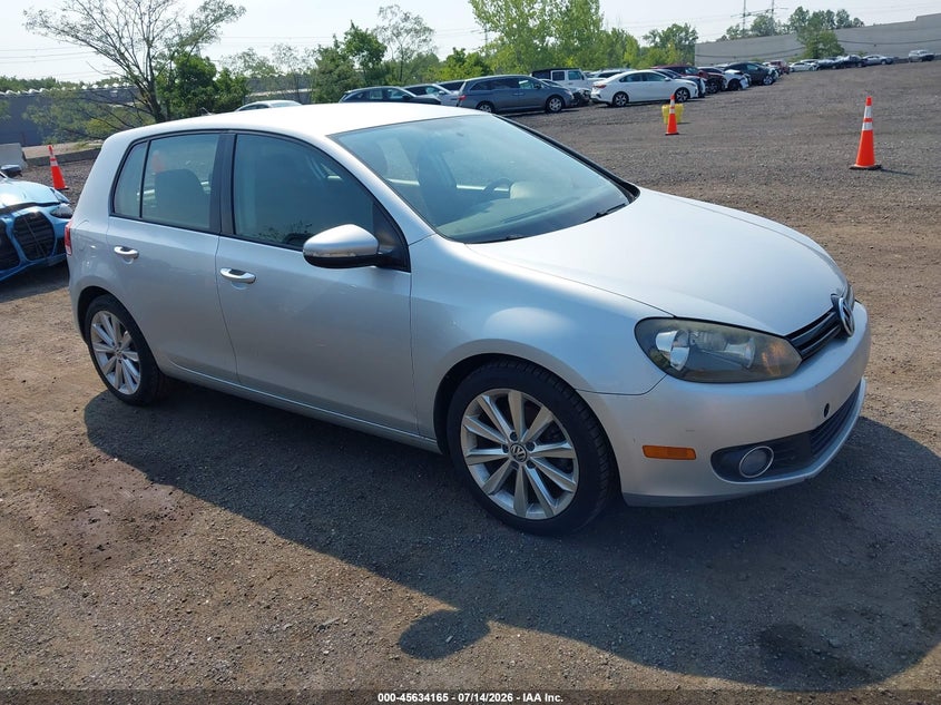 2012 Volkswagen Golf VIN WVWDM7AJ2CW101225 IAAI salvage auction — NORMAL WEAR, Clear (New Jersey), sold $100 on 2026-07-21 (photo 1)