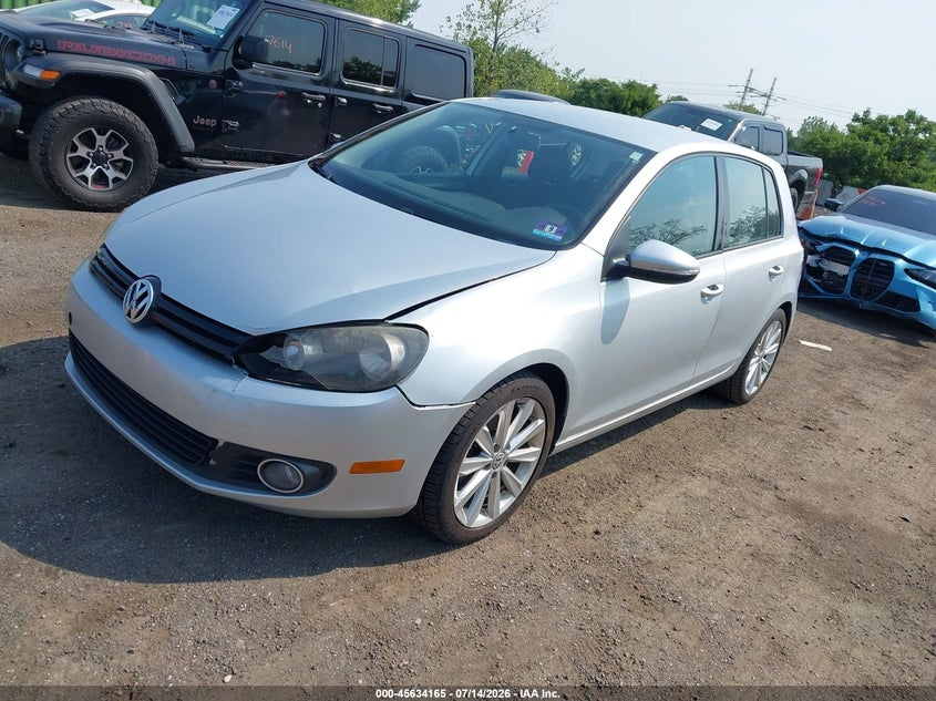 2012 Volkswagen Golf VIN WVWDM7AJ2CW101225 IAAI salvage auction — NORMAL WEAR, Clear (New Jersey), sold $100 on 2026-07-21 (photo 2)
