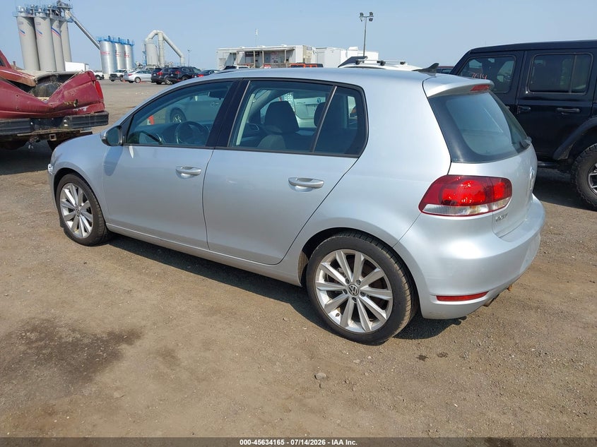 2012 Volkswagen Golf VIN WVWDM7AJ2CW101225 IAAI salvage auction — NORMAL WEAR, Clear (New Jersey), sold $100 on 2026-07-21 (photo 3)