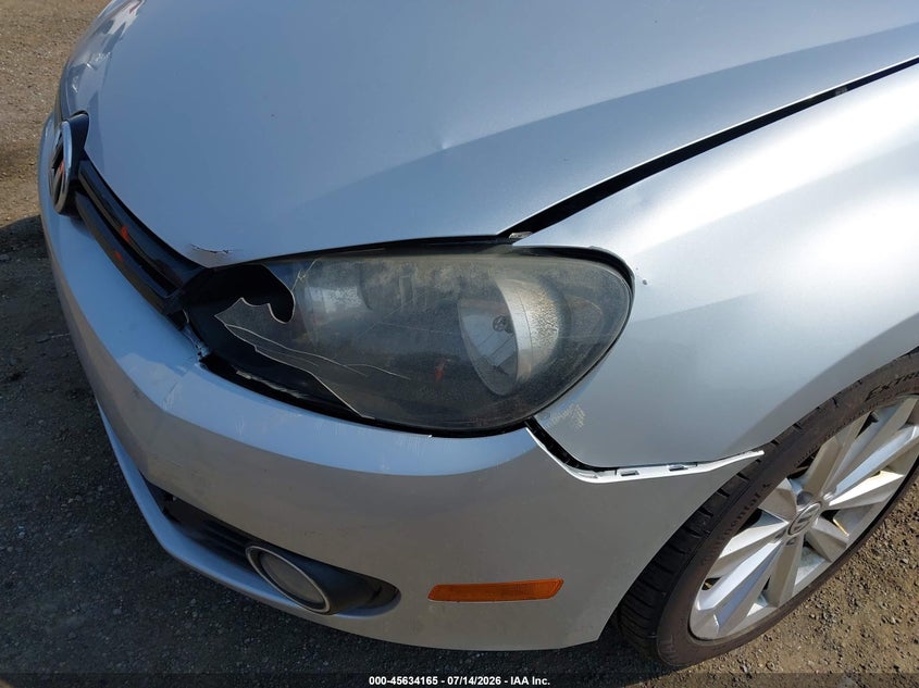 2012 Volkswagen Golf VIN WVWDM7AJ2CW101225 IAAI salvage auction — NORMAL WEAR, Clear (New Jersey), sold $100 on 2026-07-21 (photo 6)
