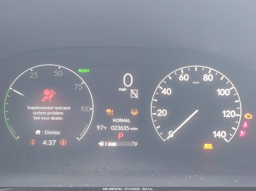 2024 Honda Cr-v VIN 7FARS6H89RE036593 IAAI salvage auction — NORMAL WEAR, Salvage Title, sold $11,900 on 2026-07-23 (photo 7)