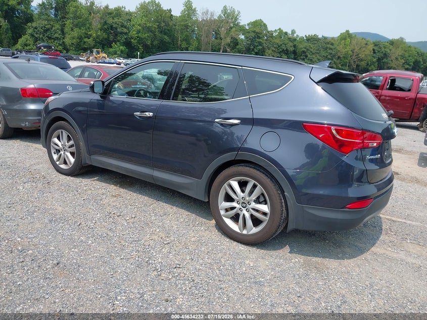 2014 Hyundai Santa fe VIN 5XYZU3LA1EG232559 IAAI salvage auction — NORMAL WEAR, Clear (Virginia), sold $625 on 2026-07-21 (photo 3)