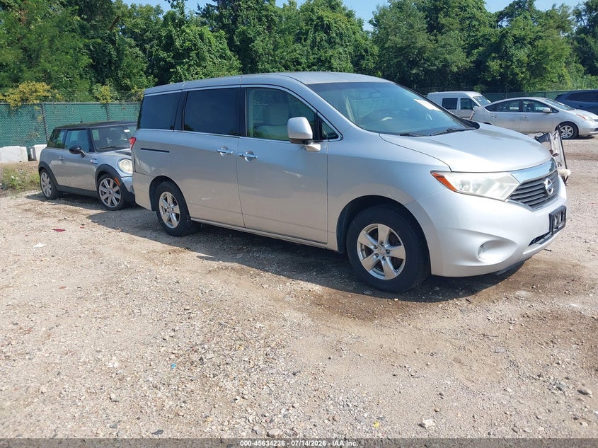 2013 Nissan Quest VIN JN8AE2KP3D9062185 IAAI salvage auction — NORMAL WEAR, Clear (Maryland), sold $300 on 2026-07-30 (photo 1)