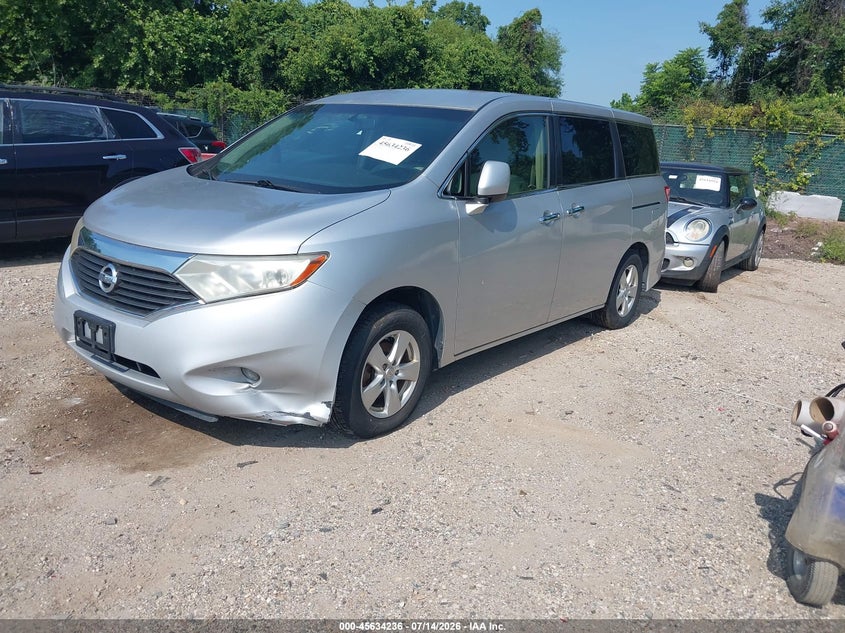 2013 Nissan Quest VIN JN8AE2KP3D9062185 IAAI salvage auction — NORMAL WEAR, Clear (Maryland), sold $300 on 2026-07-30 (photo 2)