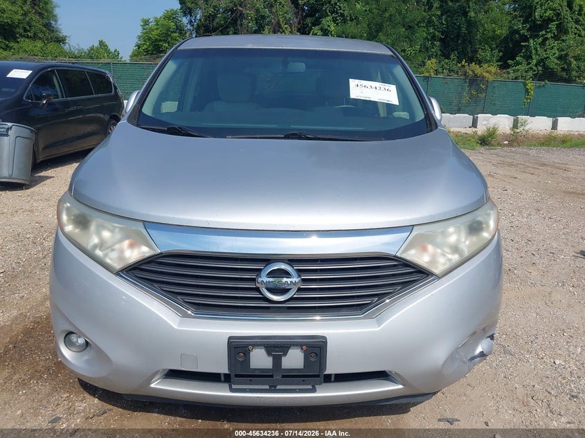 2013 Nissan Quest VIN JN8AE2KP3D9062185 IAAI salvage auction — NORMAL WEAR, Clear (Maryland), sold $300 on 2026-07-30 (photo 6)