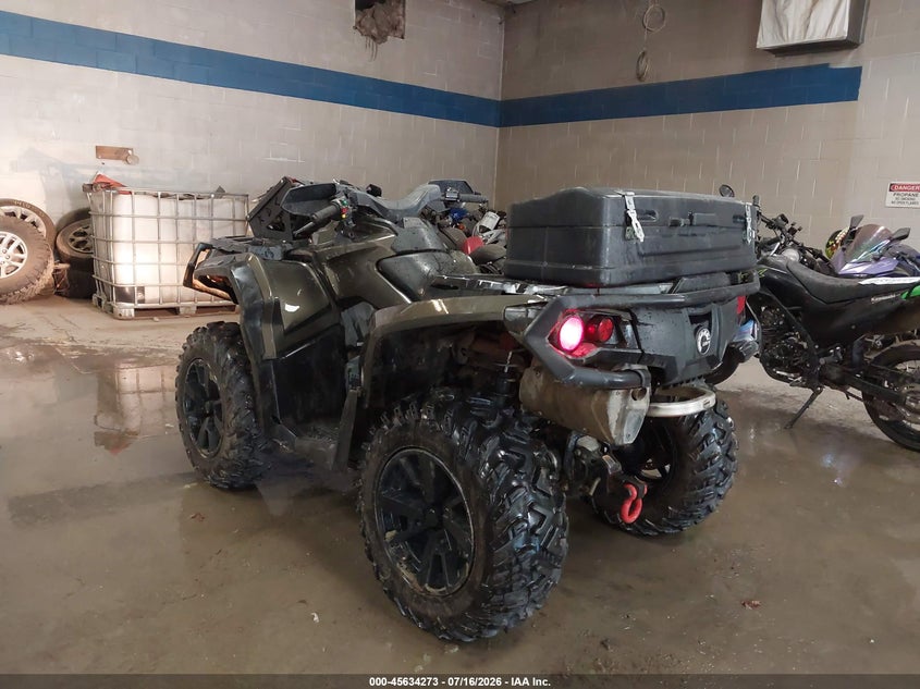 2022 Can-am/ brp Outlander VIN 3JBLKAJ43NJ001098 IAAI salvage auction — ROLLOVER, Salvage Title, sold $2,800 on 2026-08-21 (photo 3)
