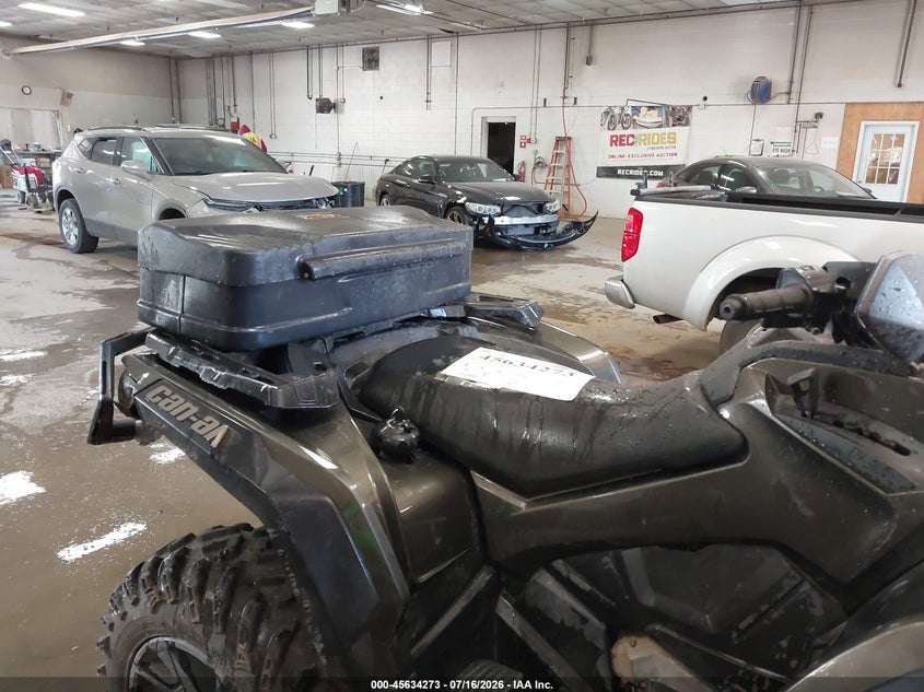 2022 Can-am/ brp Outlander VIN 3JBLKAJ43NJ001098 IAAI salvage auction — ROLLOVER, Salvage Title, sold $2,800 on 2026-08-21 (photo 8)