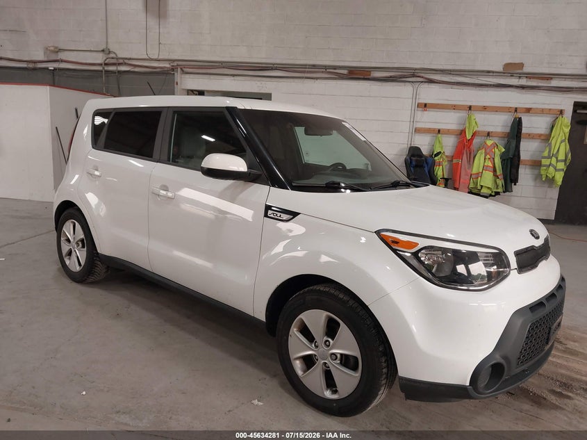 2016 Kia Soul VIN KNDJN2A22G7370286 IAAI salvage auction — LEFT REAR, Salvage Title, sold $1,050 on 2026-07-22 (photo 1)