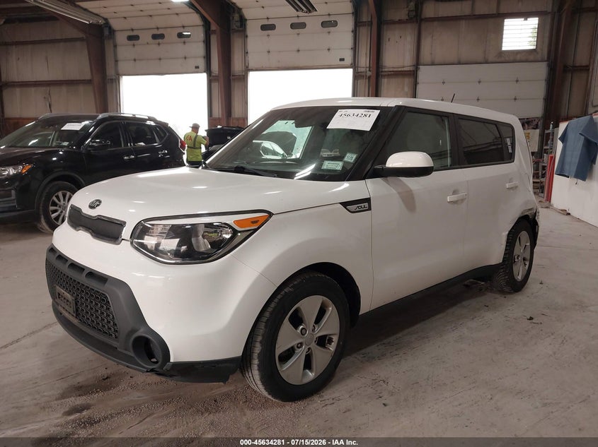 2016 Kia Soul VIN KNDJN2A22G7370286 IAAI salvage auction — LEFT REAR, Salvage Title, sold $1,050 on 2026-07-22 (photo 2)