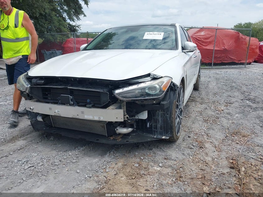 2020 Genesis G70 VIN KMTG34LA8LU051147 IAAI salvage auction — FRONT END, Certificate Of Destruction (Florida), sold $3,850 on 2026-07-30 (photo 6)