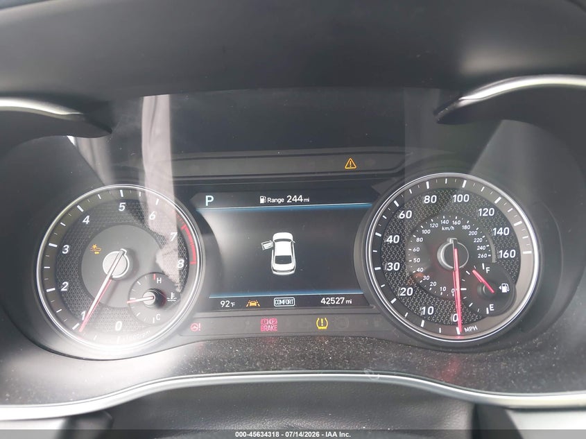 2020 Genesis G70 VIN KMTG34LA8LU051147 IAAI salvage auction — FRONT END, Certificate Of Destruction (Florida), sold $3,850 on 2026-07-30 (photo 7)
