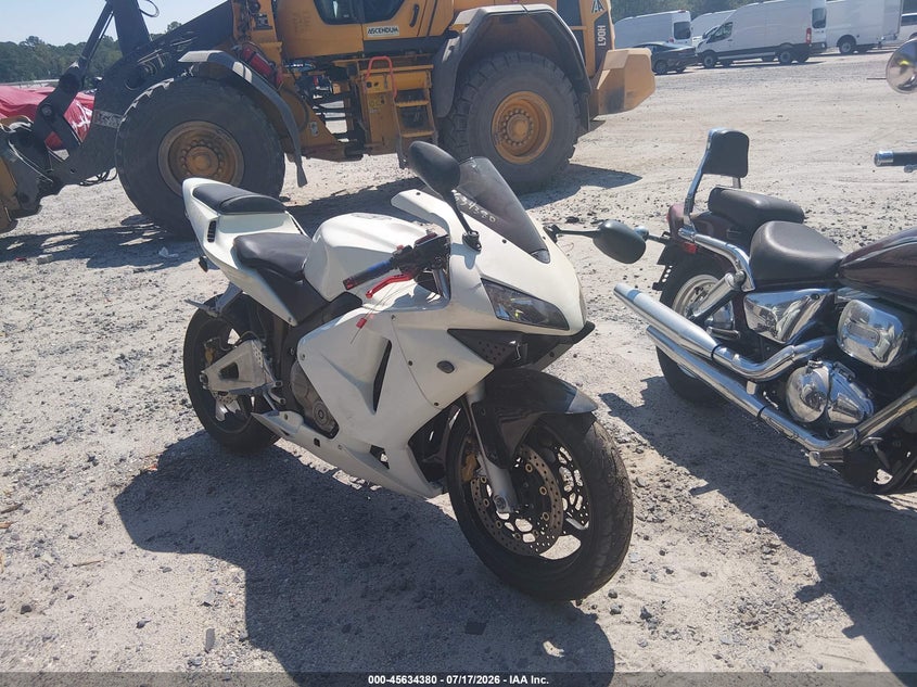 2004 Honda Cbr600 VIN JH2PC37074M106710 IAAI salvage auction — NORMAL WEAR, Clear (South Carolina), sold $475 on 2026-07-28 (photo 1)