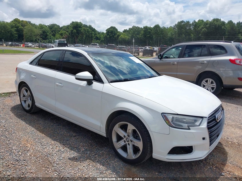 2018 Audi A3 VIN WAUAUGFF9J1088827 IAAI salvage auction — UNKNOWN, Salvage Title, sold $3,850 on 2026-07-27 (photo 1)