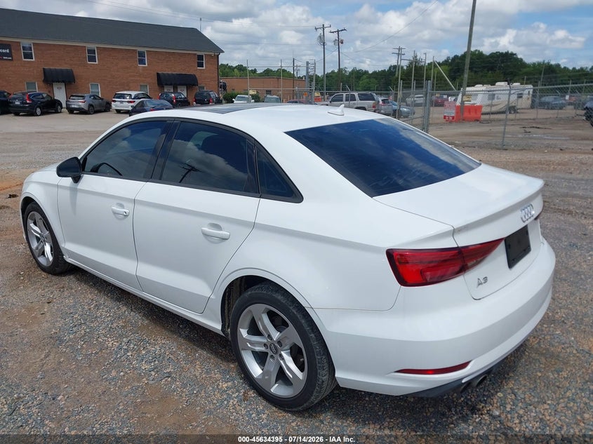 2018 Audi A3 VIN WAUAUGFF9J1088827 IAAI salvage auction — UNKNOWN, Salvage Title, sold $3,850 on 2026-07-27 (photo 3)