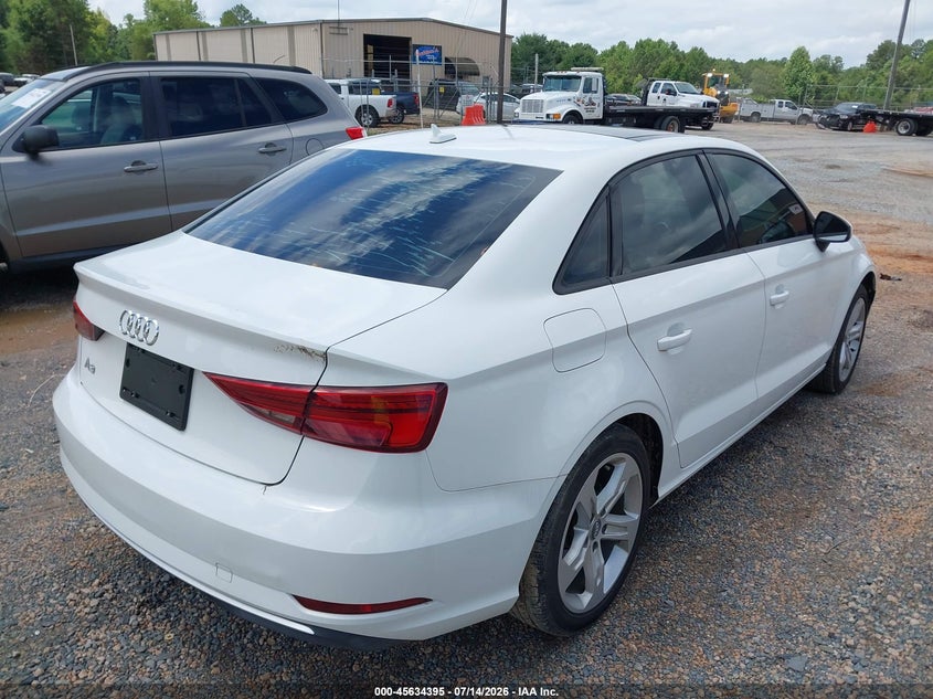 2018 Audi A3 VIN WAUAUGFF9J1088827 IAAI salvage auction — UNKNOWN, Salvage Title, sold $3,850 on 2026-07-27 (photo 4)