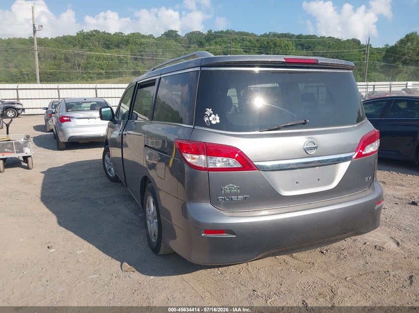2016 Nissan Quest VIN JN8AE2KP6G9156999 IAAI salvage auction — NORMAL WEAR, Clear (Illinois), sold $25 on 2026-07-29 (photo 3)