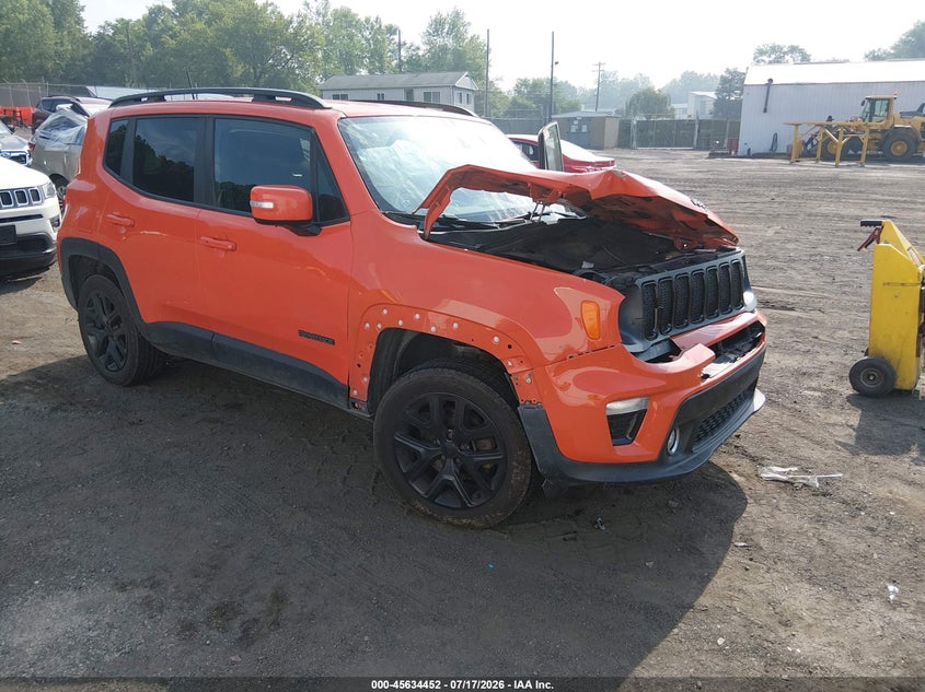2019 Jeep Renegade VIN ZACNJBBB6KPJ93181 IAAI salvage auction — FRONT END, Wait Title, sold $650 on 2026-08-11 (photo 1)