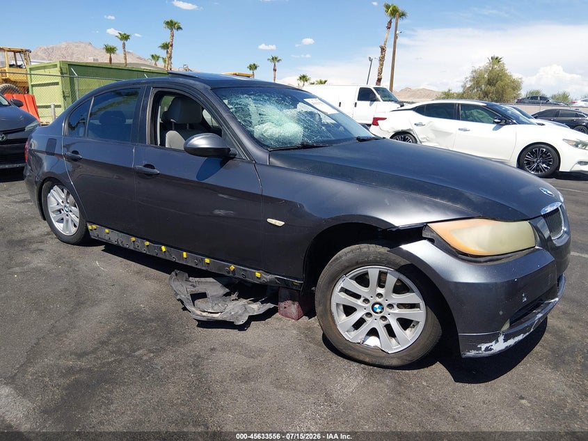 2006 BMW 3 series VIN WBAVB13586K000383 IAAI salvage auction — RIGHT FRONT, Salvage (Nevada), sold $300 on 2026-07-31 (photo 1)