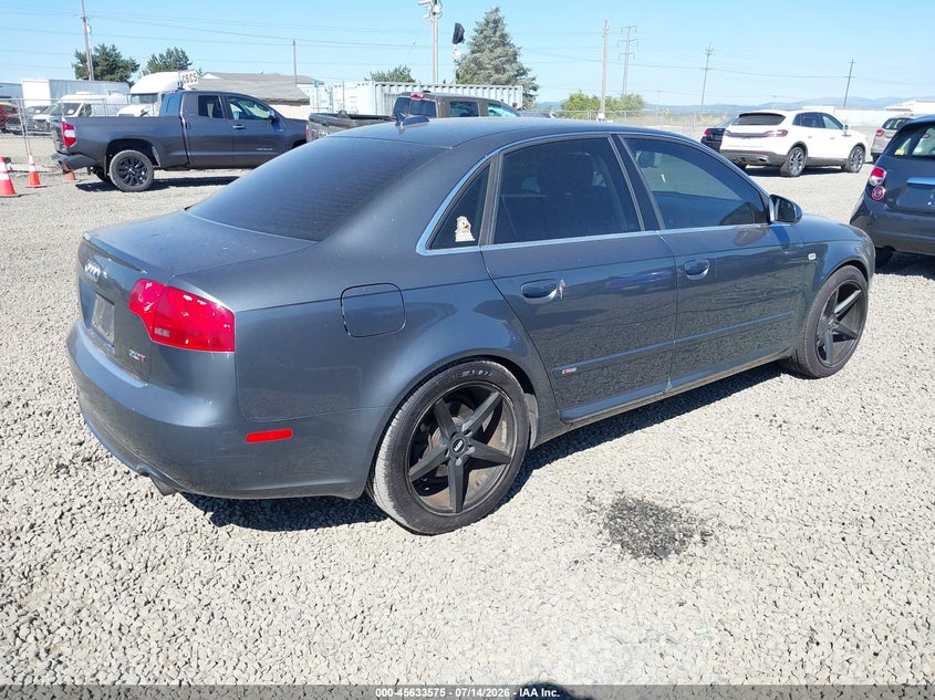 2006 Audi A4 VIN WAUBF78EX6A250250 IAAI salvage auction — NORMAL WEAR, Peddle Clear Public-Restricted (Oregon), sold $225 on 2026-07-29 (photo 4)