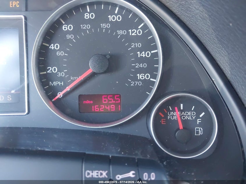 2006 Audi A4 VIN WAUBF78EX6A250250 IAAI salvage auction — NORMAL WEAR, Peddle Clear Public-Restricted (Oregon), sold $225 on 2026-07-29 (photo 7)